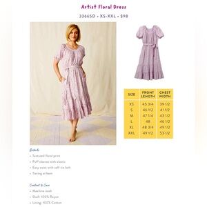 Matilda Jane Womens Artist Floral Dress